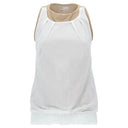 Double layer tank top - White + Pink