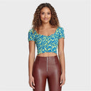 Floral Crop - Blue + Green