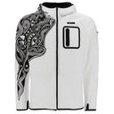 Men's Zip Up hoodie - White