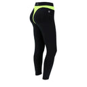 Superfit Activewear Diwo - High Waisted - 7/8 Length - Black + Yellow