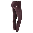 WRUP Chenille Trousers - Mid Rise - Full Length - Plum