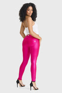 WRUP Disco Pants - Mid Rise - Full Length - Hot Pink