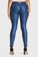 WRUP Disco Pants - Mid Rise - Full Length - Navy Blue