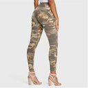 WRUP Fashion 3 Button - High Waisted - 7/8 Length - Sand Camo