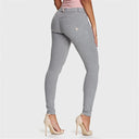 WRUP Fashion - Mid Rise - Full Length - Melange Grey
