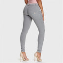 WRUP Fashion - Mid Rise - Full Length - Melange Grey