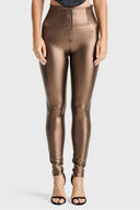 WRUP Faux Leather - Super High Waisted - Full Length - Bronze