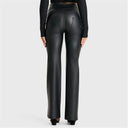 WRUP Faux Leather - Super High Waisted - Super Flare - Black