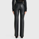 WRUP Faux Leather - Super High Waisted - Super Flare - Black