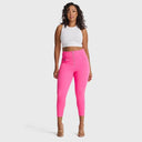 WRUP SNUG Curvy Jeans - High Waisted - 7/8 Length - Candy Pink