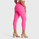 WRUP SNUG Curvy Jeans - High Waisted - 7/8 Length - Candy Pink