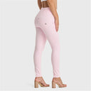 WRUP SNUG Jeans - High Waisted - Full Length - Baby Pink