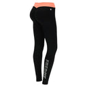 WRUP Sport - Mid Rise - Full length - Black + Coral