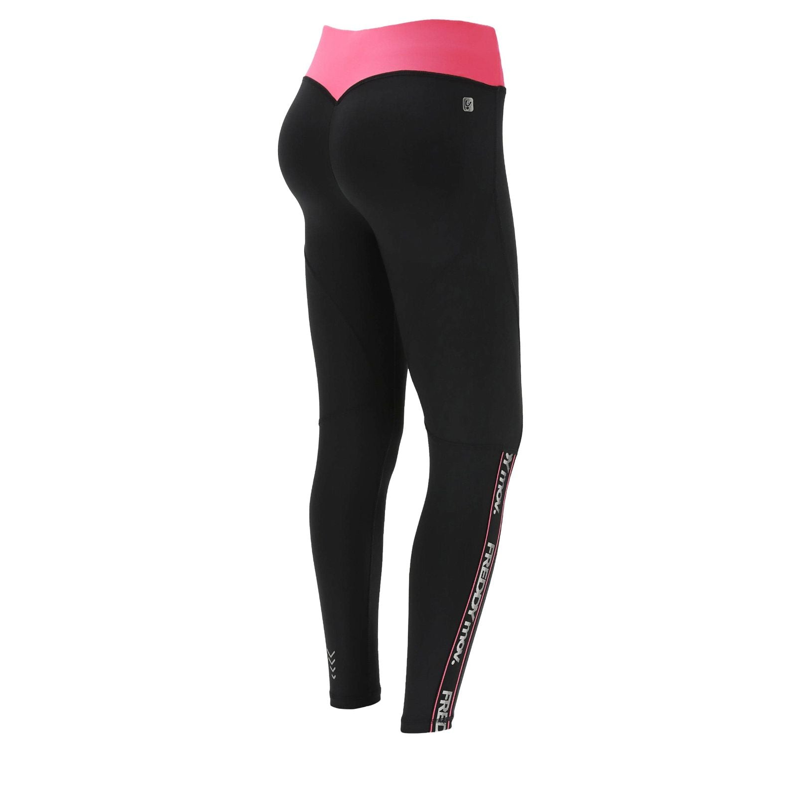 WR.UP® Sport FREDDY MOV - Mid Rise - 7/8 Length - Black + Pink 1