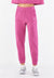 Cotton Terry Joggers - High Waist - Full Length - Candy Pink - Freddy UK