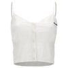 Cropped Singlet with buttons - White 4