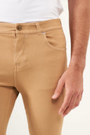 Freddy Men’s Jeans - Desert Tan with Tan Stitching