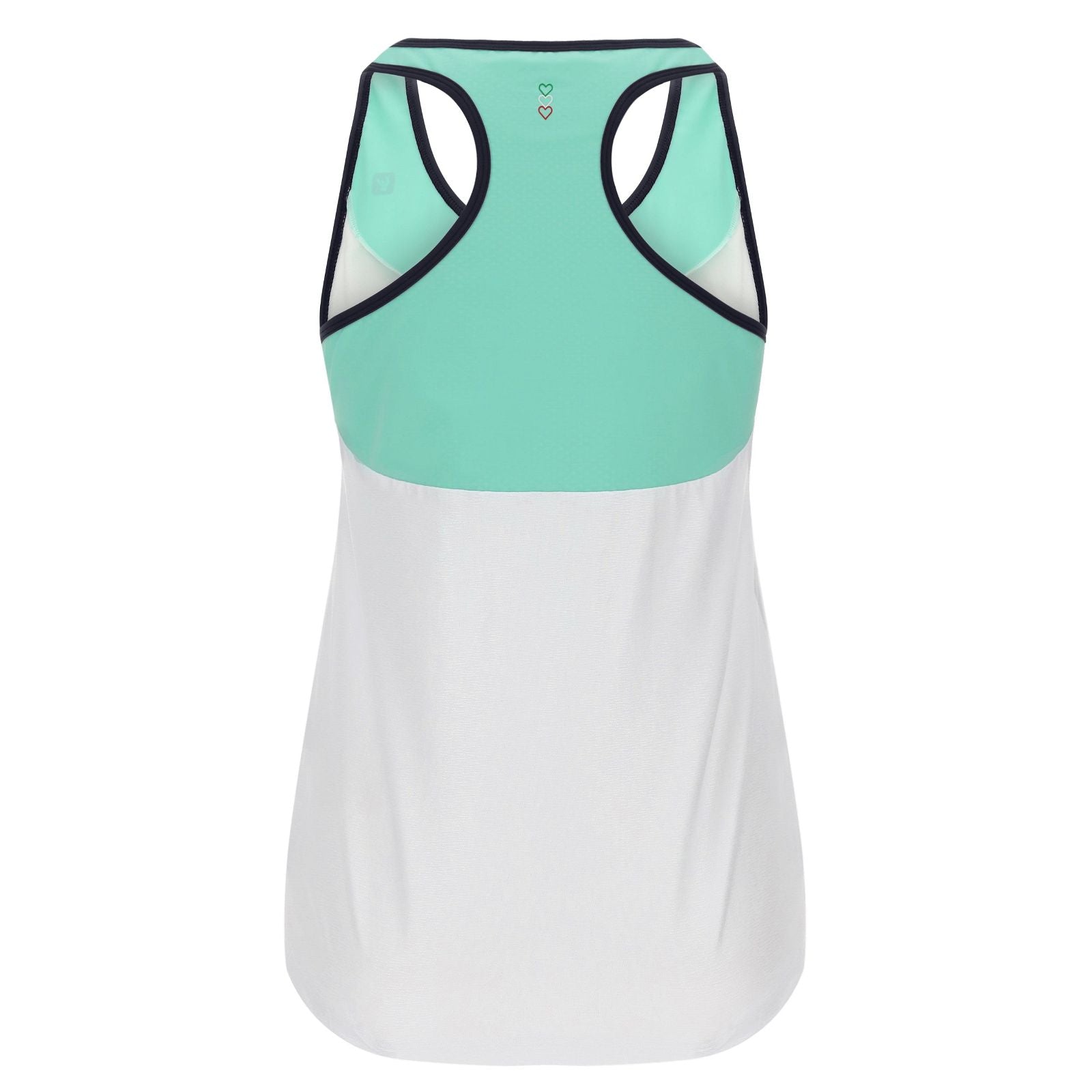 Racer back yoga tank top - White + Mint - Freddy UK