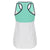 Racer back yoga tank top - White + Mint - Freddy UK