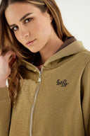 Hood Zipper Jacket - Gold