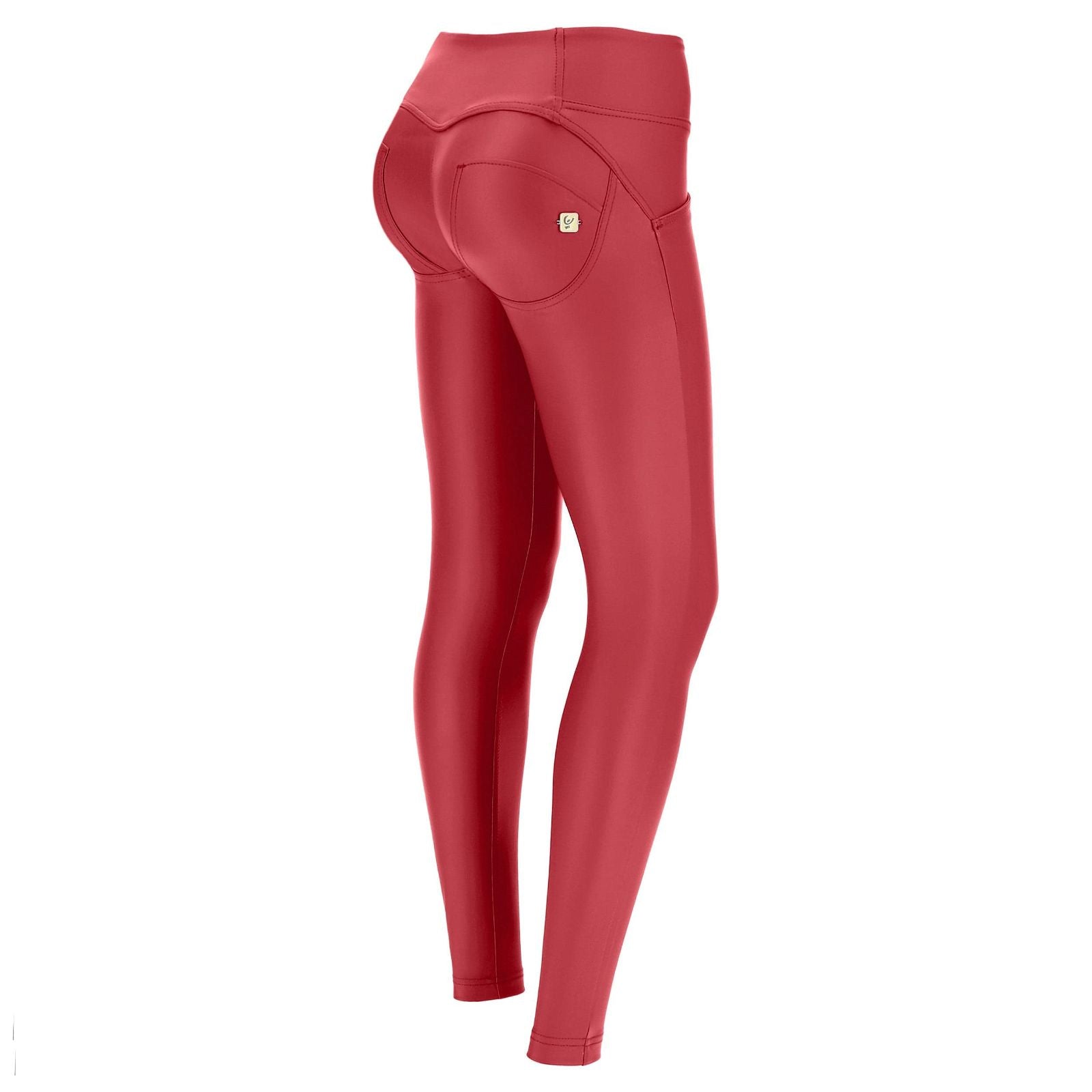 WR.UP® 3 Button Faux Leather - Mid Rise - Full Length - Deep Red 1