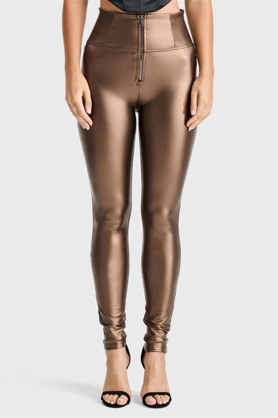 WR.UP® Faux Leather - Super High Waisted - Full Length - Bronze 3