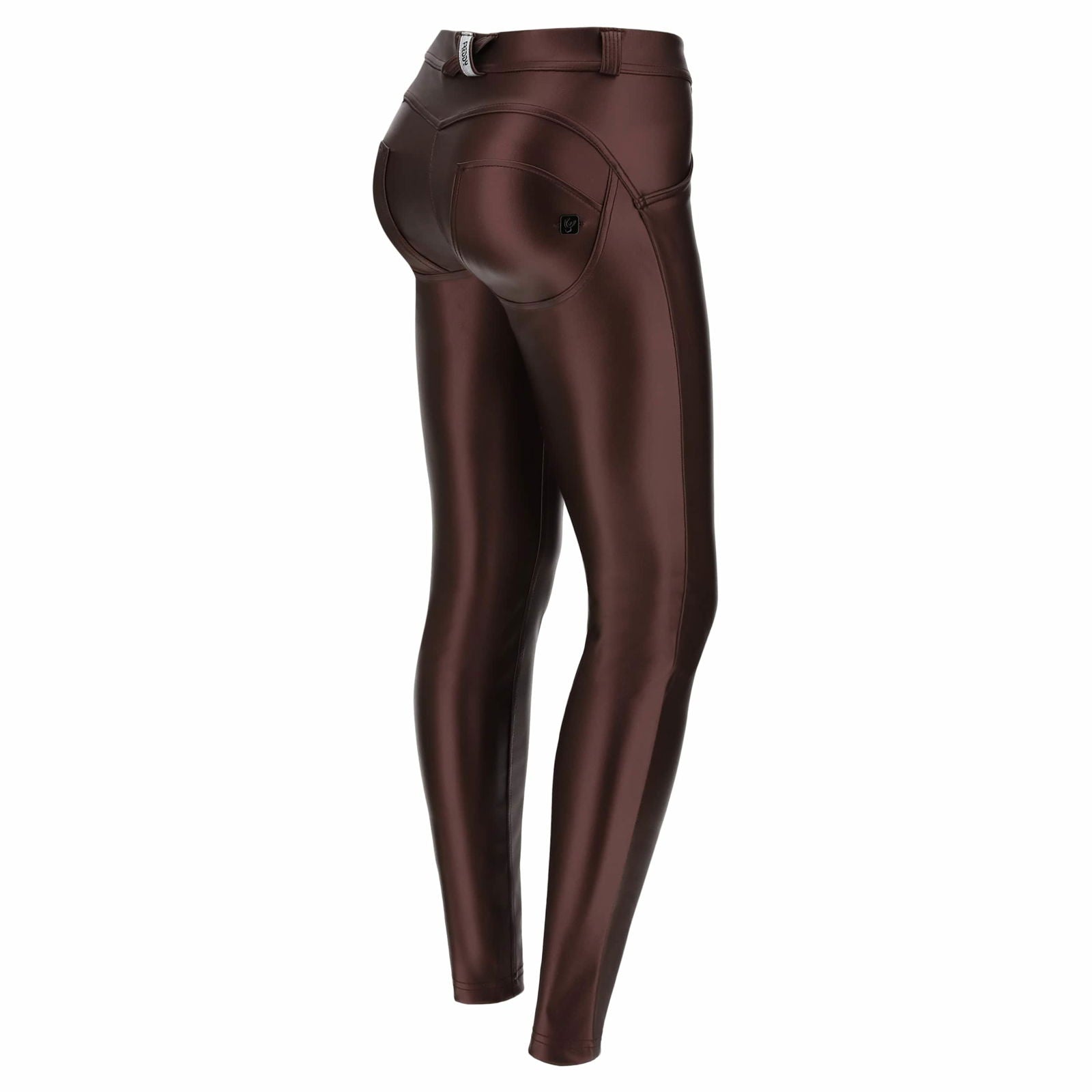 WR.UP® Metallic Faux Leather - Mid Rise - Full Length - Aubergine 1