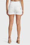 WR.UP® SNUG Jeans - 3 Button High Waisted - Shorts - White 3