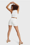 WR.UP® SNUG Jeans - 3 Button High Waisted - Shorts - White 5