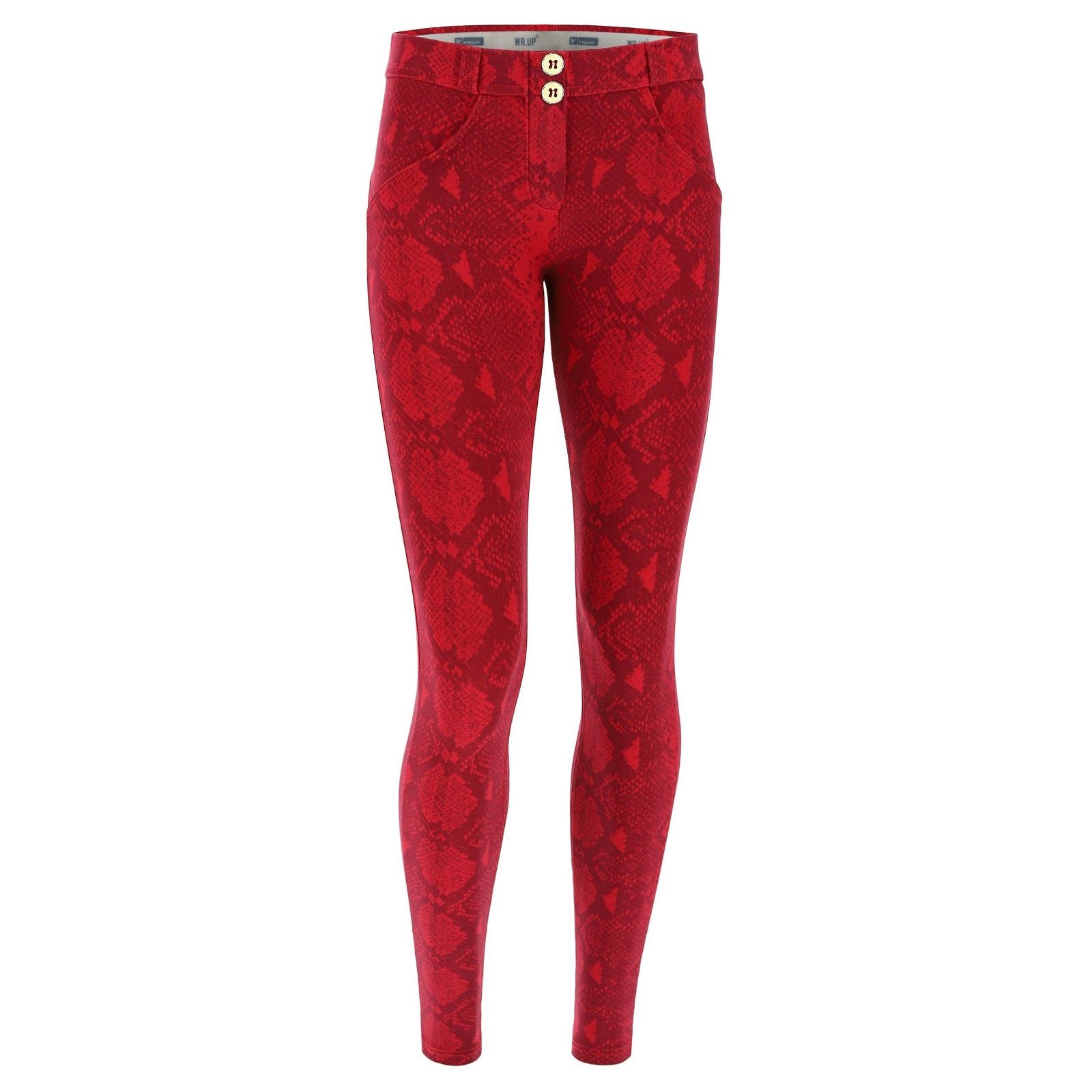 WR.UP® Snake Print Fashion - Mid Rise - Full Length - Red 2