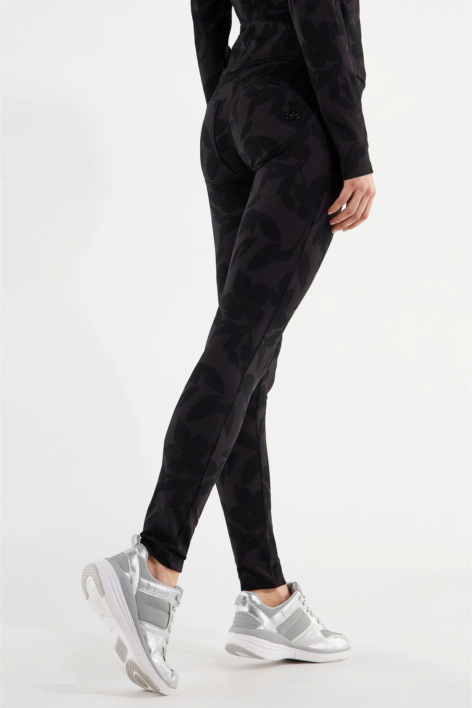 WR.UP® Trousers - High waist - Full Length - Black Jacquard 3