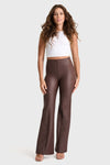 WR.UP® Faux Leather - Super High Waisted - Super Flare - Chocolate 7