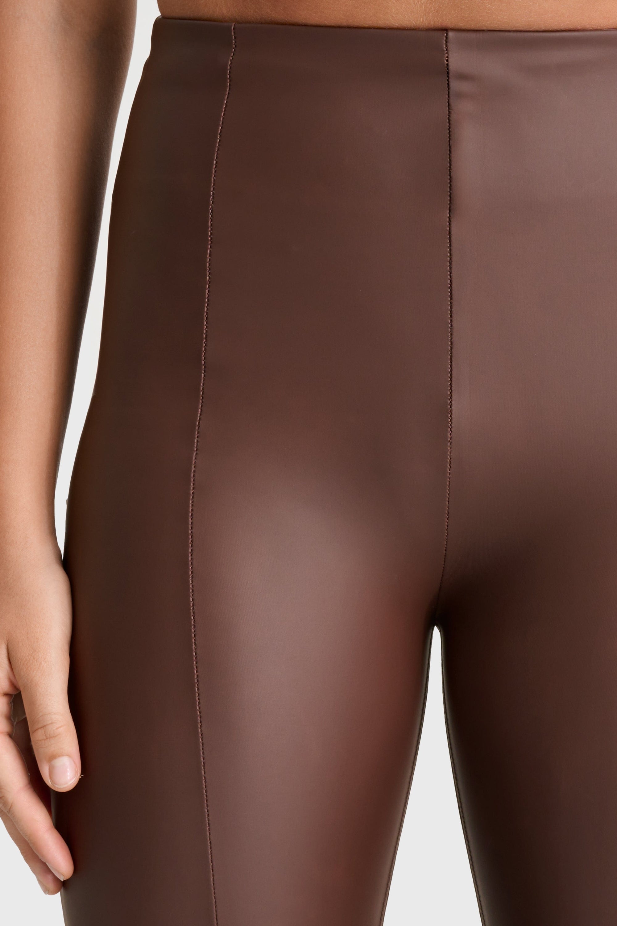 WR.UP® Faux Leather - Super High Waisted - Super Flare - Chocolate 9