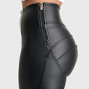WRUP Faux Leather - Super High Waisted - Super Flare - Black