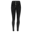 WRUP Garment Dyed Fashion - High Waisted - Full Length - Black