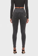WRUP Garment Dyed Fashion - High Waisted - Full Length - Black