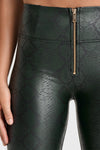 WR.UP® Python Faux Leather Limited Edition - High Waisted - Full Length - Forest Mist 10