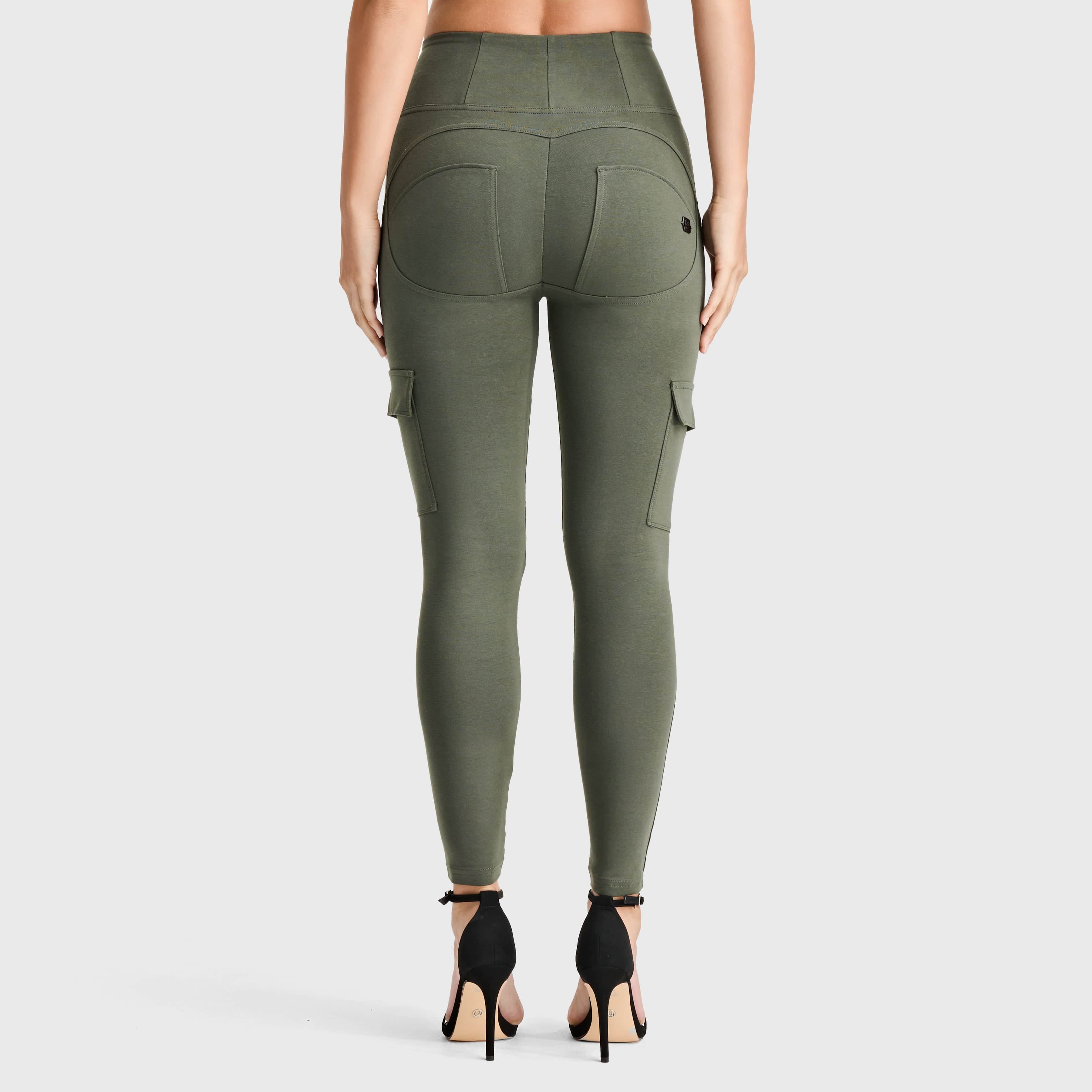 WR.UP® Cargo Fashion - High Waisted - 7/8 Length - Military Green 3