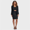 Bandeau Top - Black Lurex