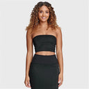 Bandeau Top - Black Lurex