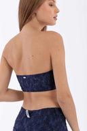 Bandeau Top - Blue Floral