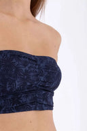 Bandeau Top - Blue Floral