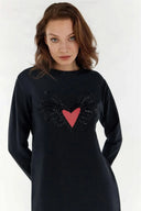 Comfort Fit Dress - Black