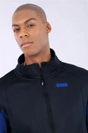 Comfort Fit Sweatshirt with mesh inserts - Navy Blue