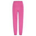 Cotton Terry Joggers - High Waist - Full Length - Candy Pink