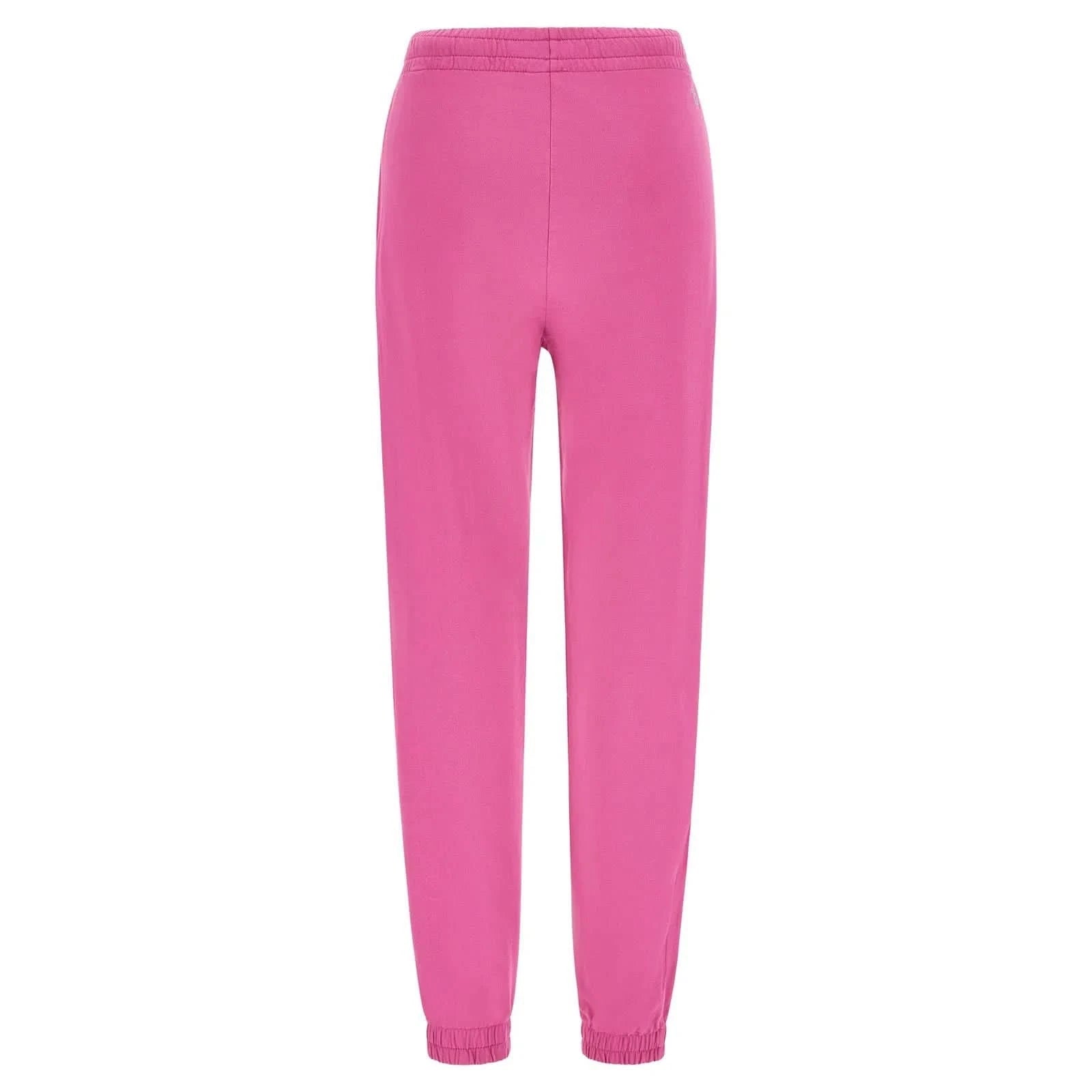 Cotton Terry Joggers - High Waist - Full Length - Candy Pink 2