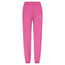 Cotton Terry Joggers - High Waist - Full Length - Candy Pink