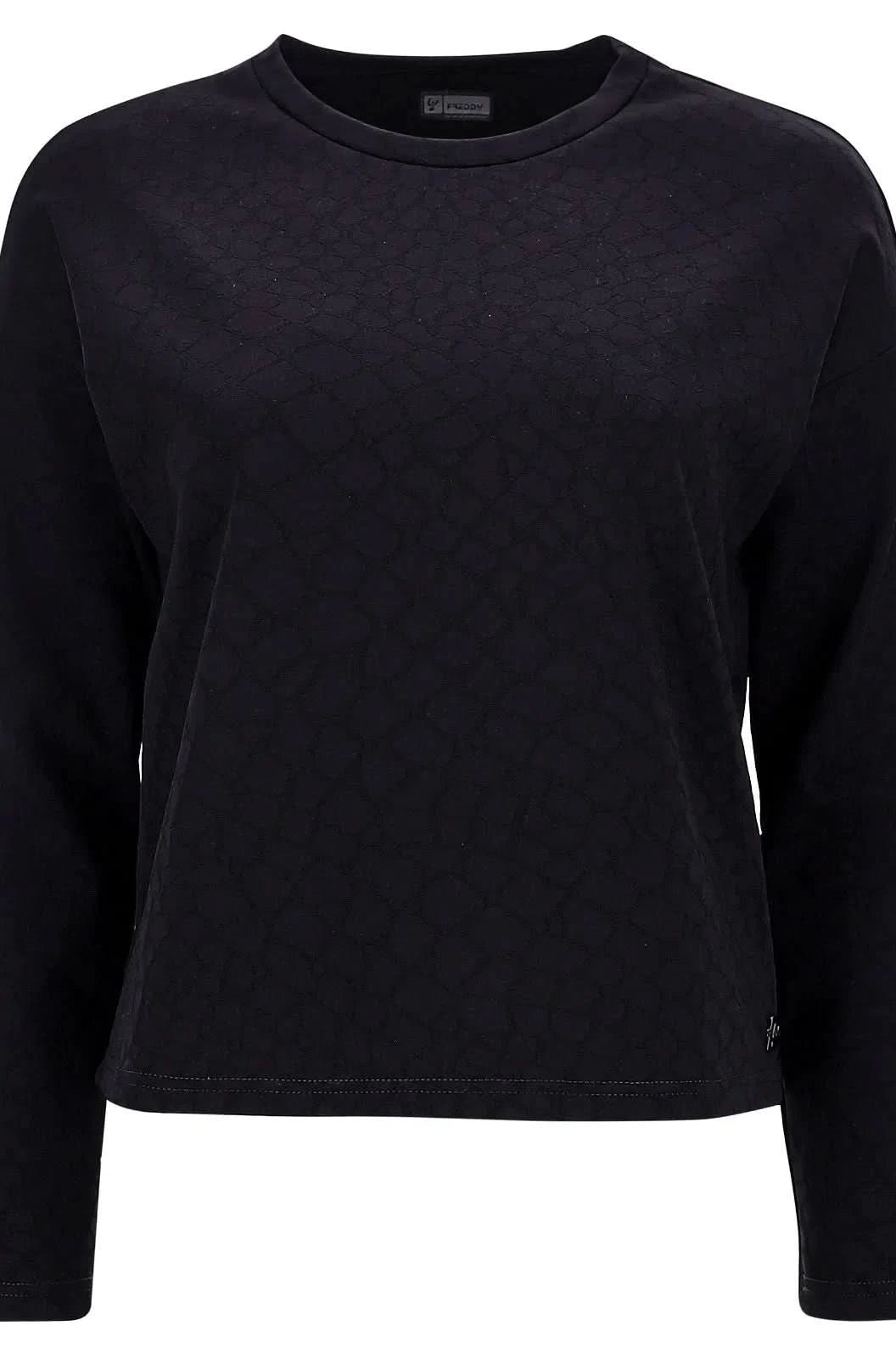 Crewneck Jumper - Black Animal Print