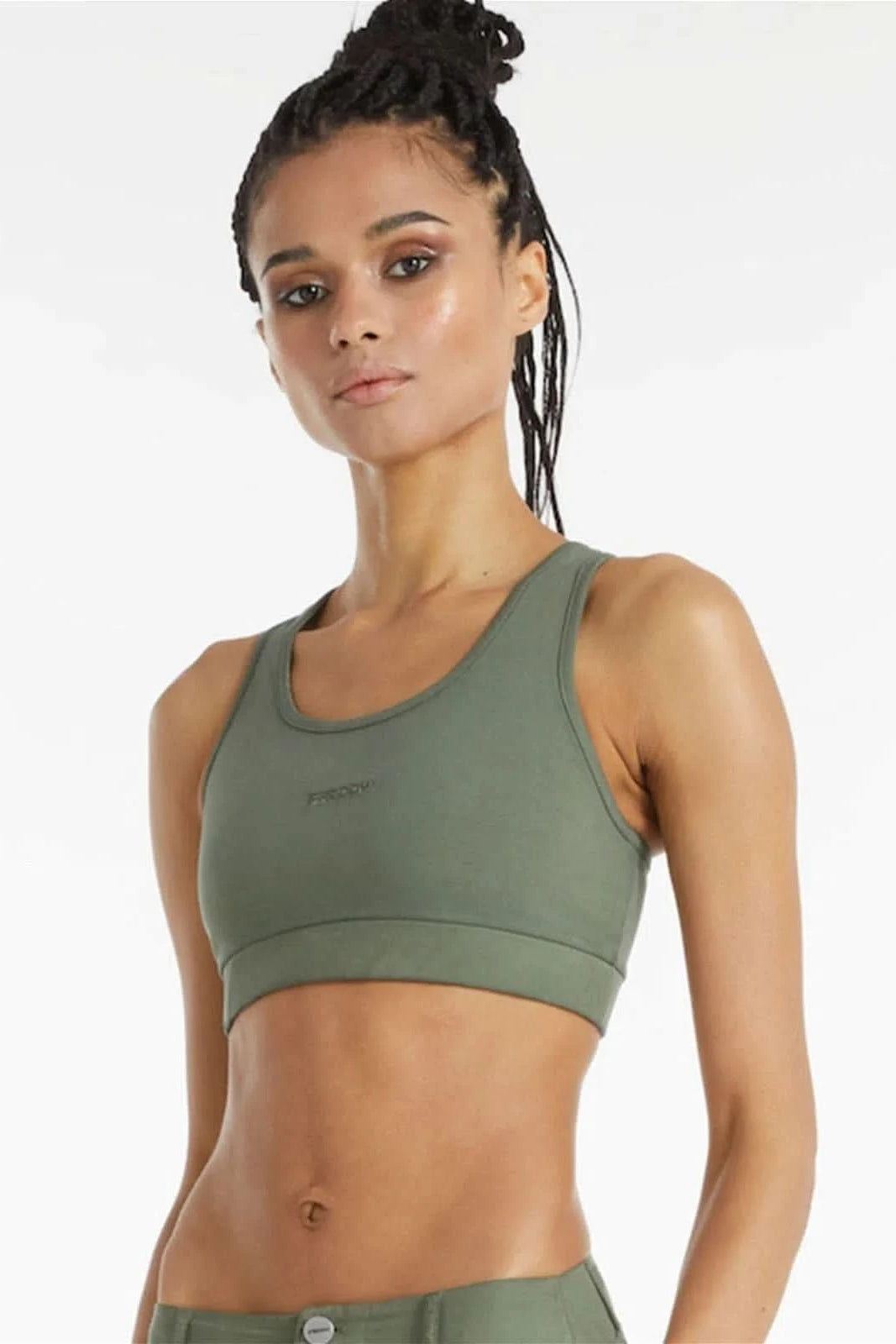 Crop Top - Military Green 1