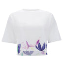 Cropped comfort Fit T shirt - White